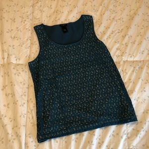 🐢Green ANN TAYLOR tank top🐢
